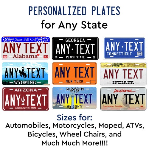 Any state license plate tag - plate,
